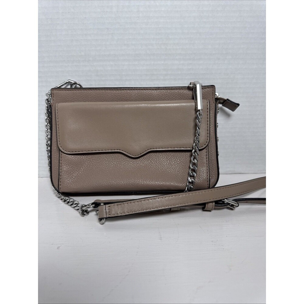 Rebecca Minkoff Bree Crossbody Bag Tan Leather - Picture 1 of 16